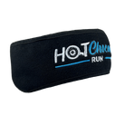Black ear warmer with Hot Chocolate Run logo
