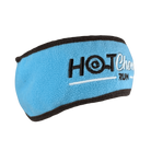 Light blue ear warmer with Hot Chocolate Run logo