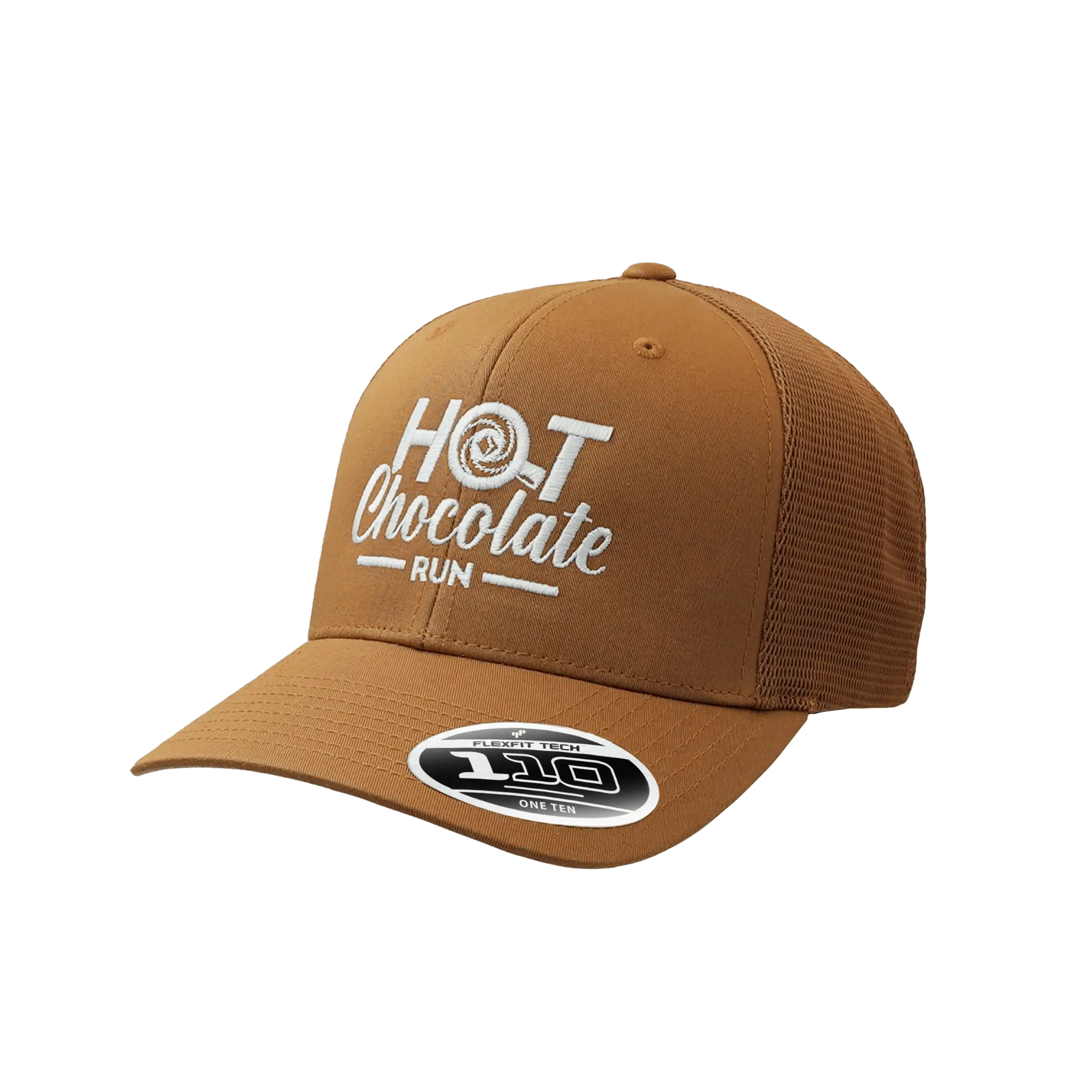 Brown cap with 'Hot Chocolate Run' text