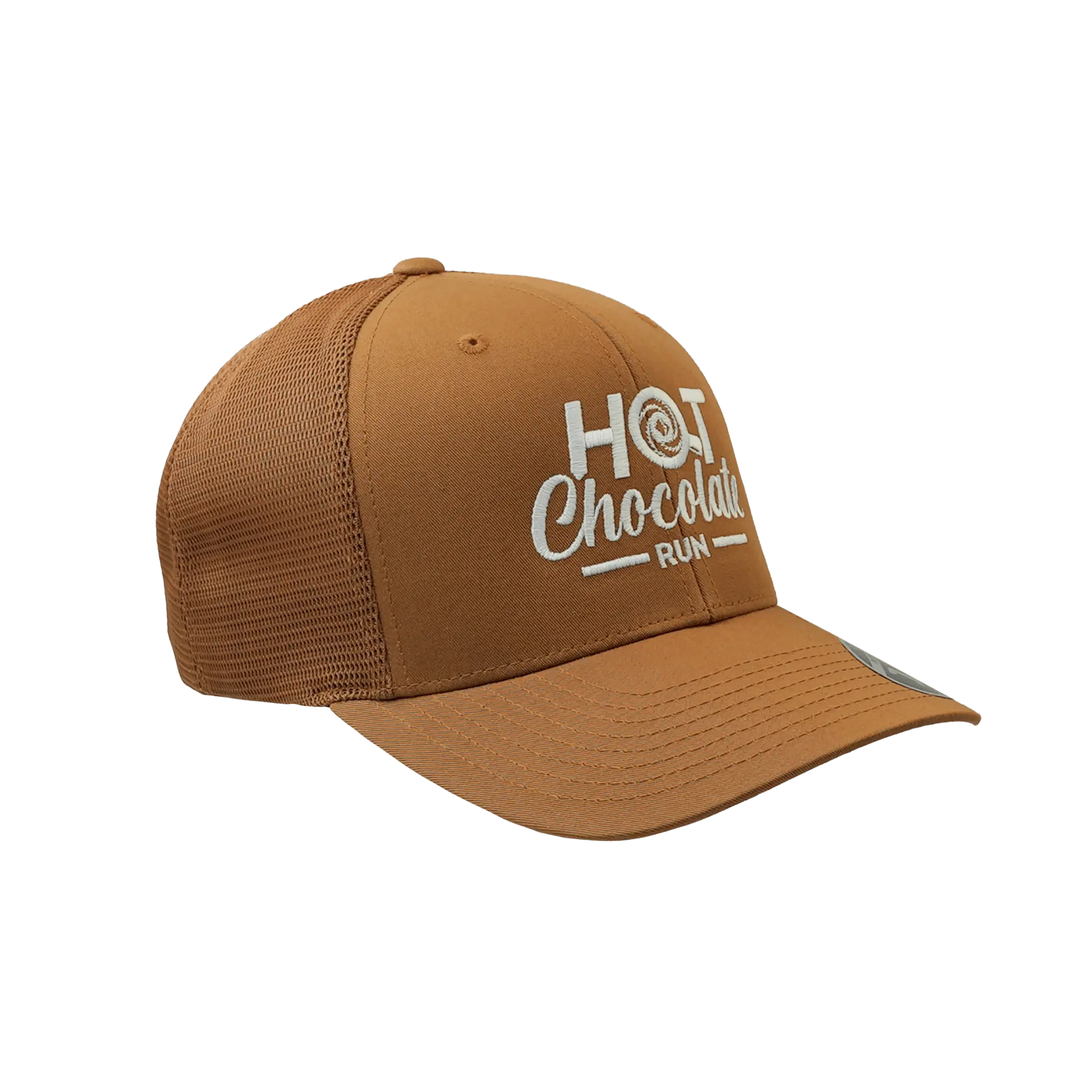 Brown cap with 'Hot Chocolate Run' text