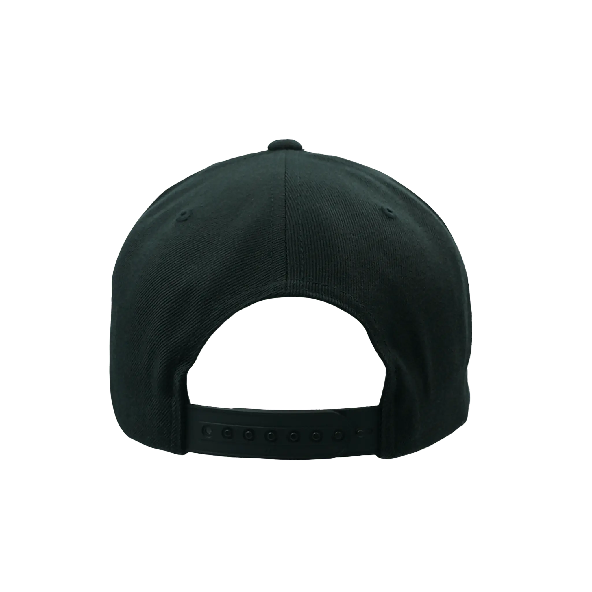 Black snapback cap