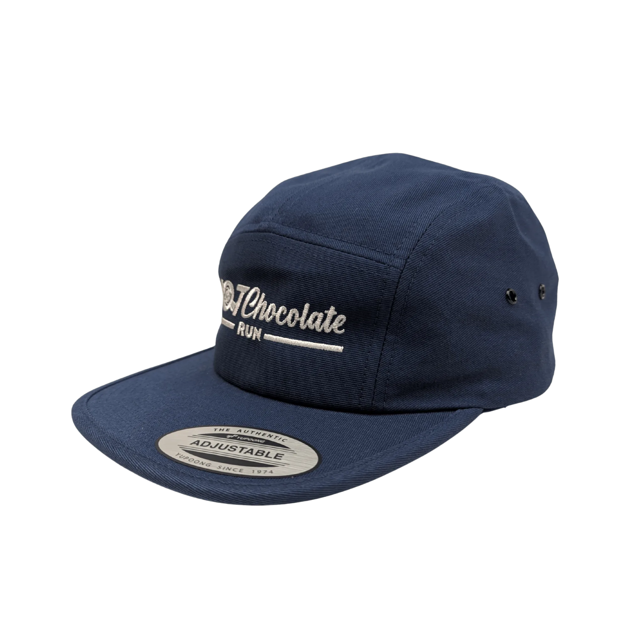 Navy blue cap with 'Hot Chocolate Run' logo