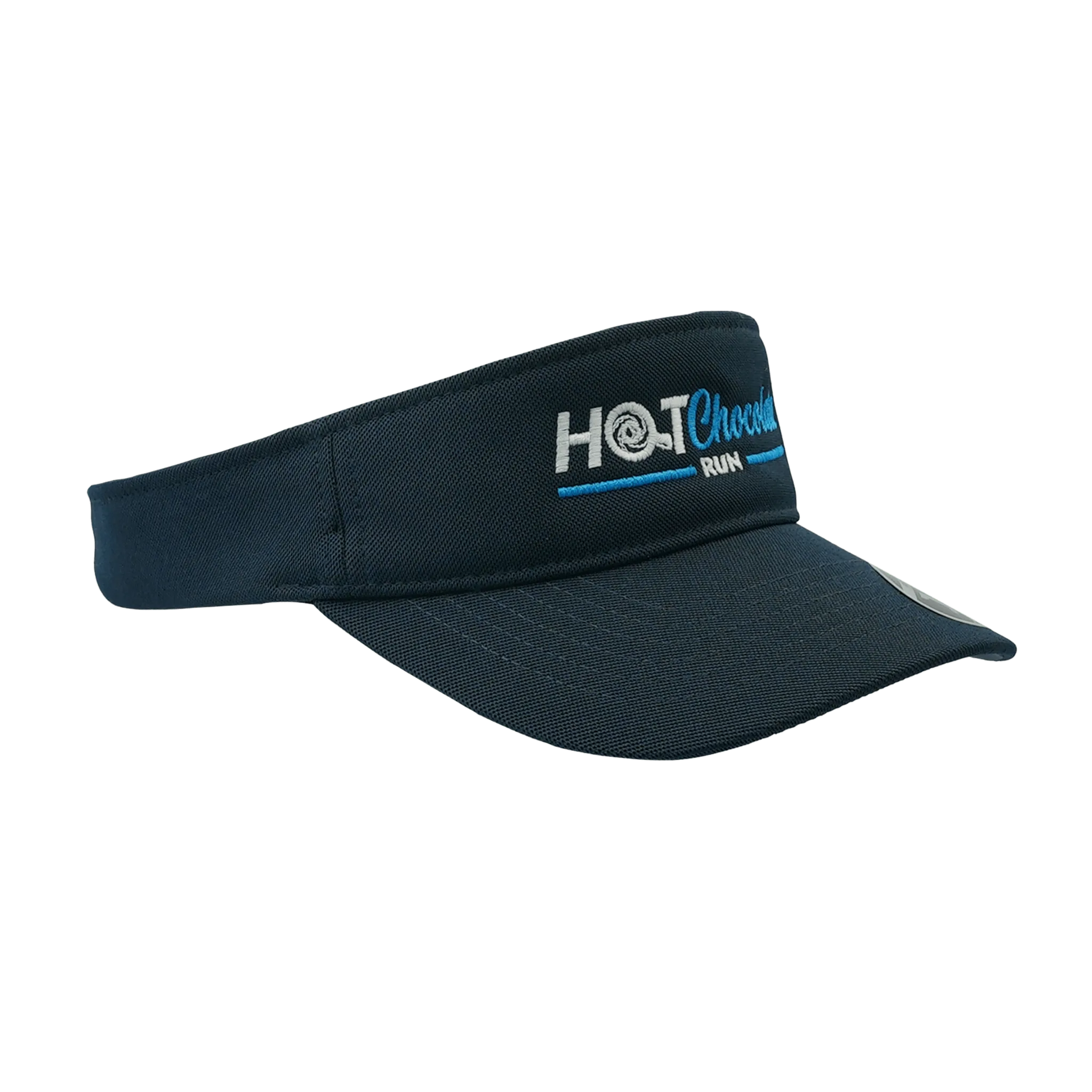 Navy visor with 'Hot Chocolate Run' text