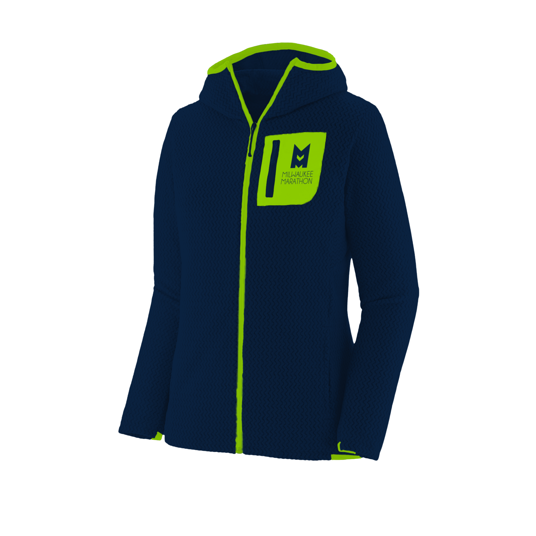 Milwaukee Marathon Full Zip Hoodie Front