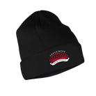 Black beanie with Santa Rosa Marathon logo