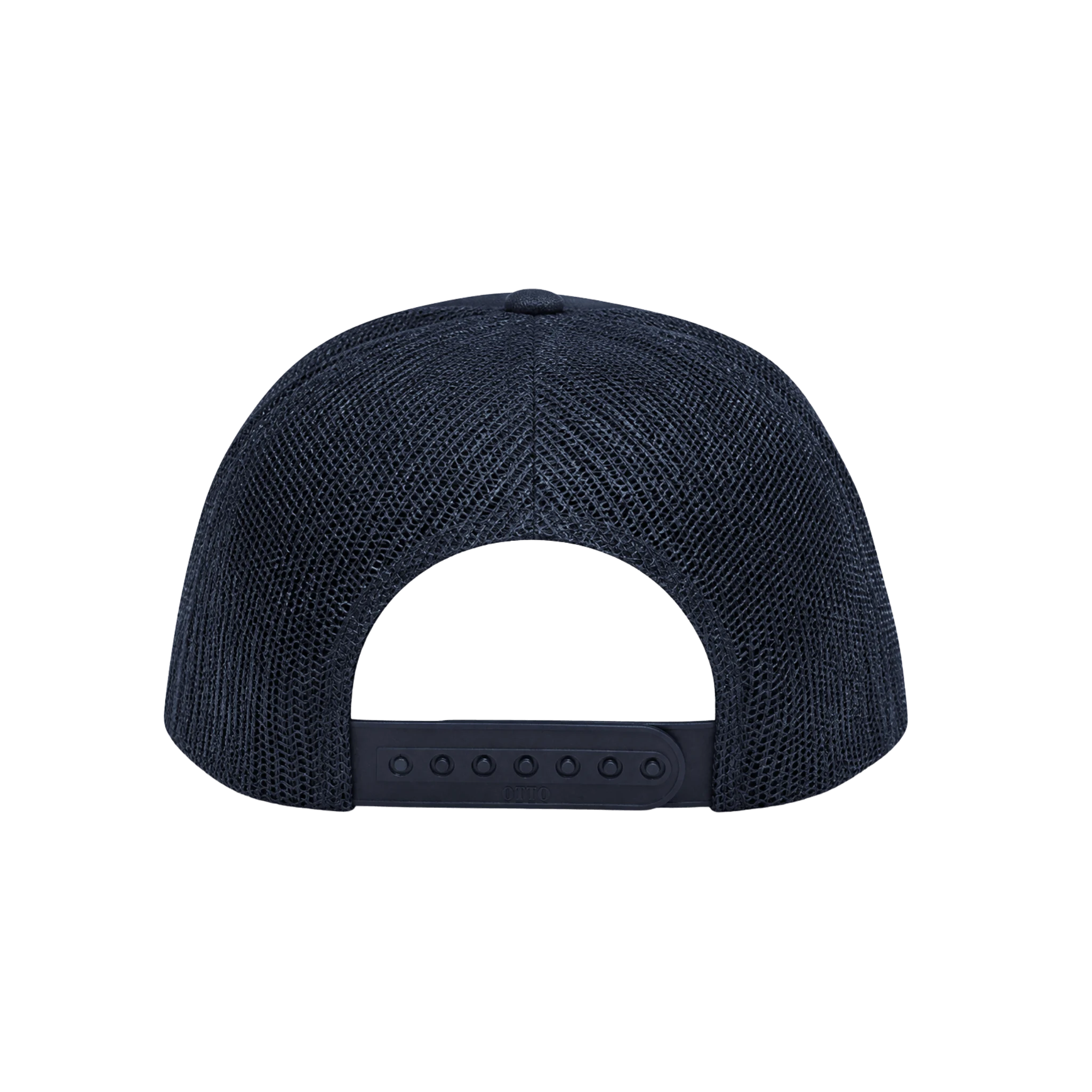 Navy blue cap with a mesh back
