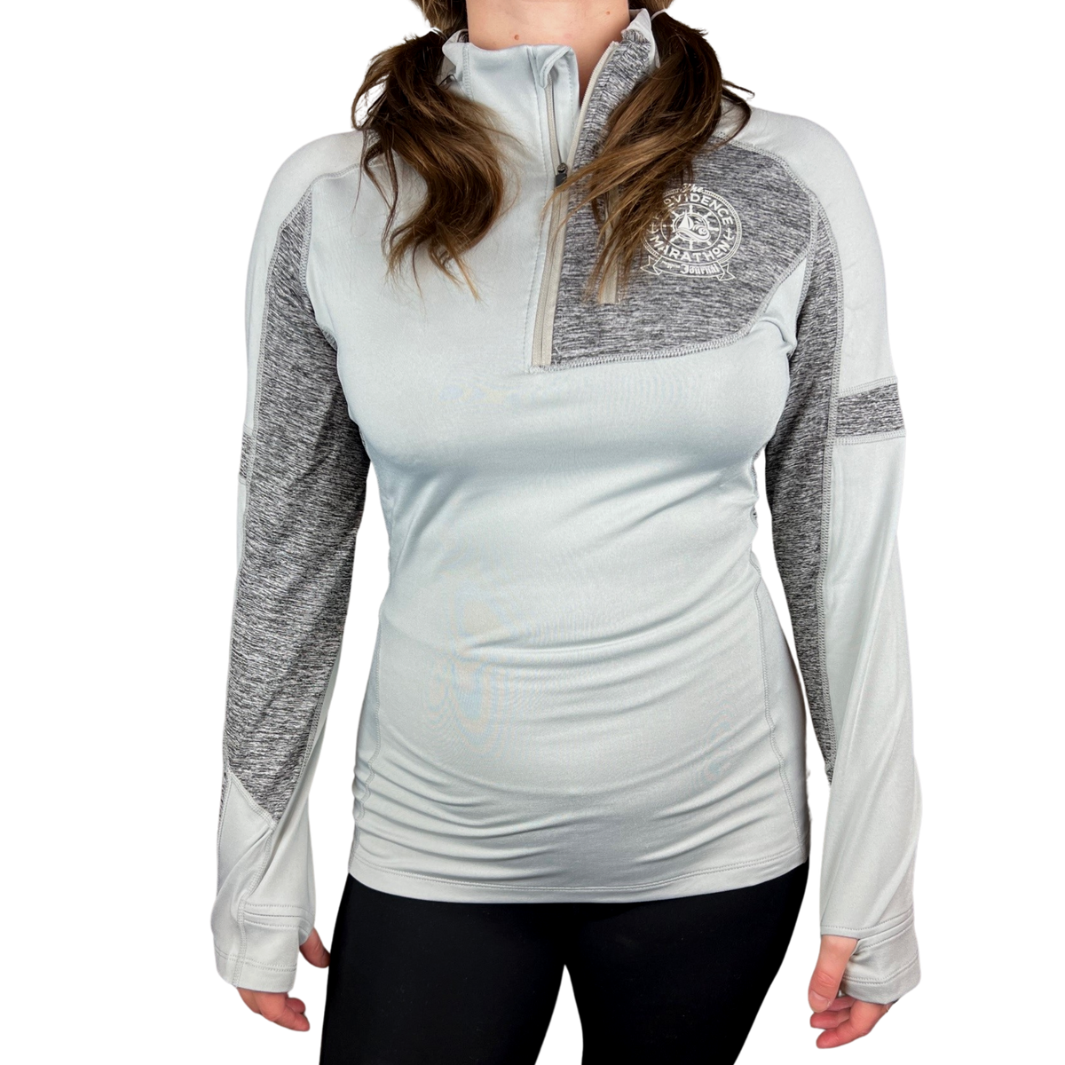 Women's Providence Marathon Gray 1/4 Zip Ventures Endurance Online Store