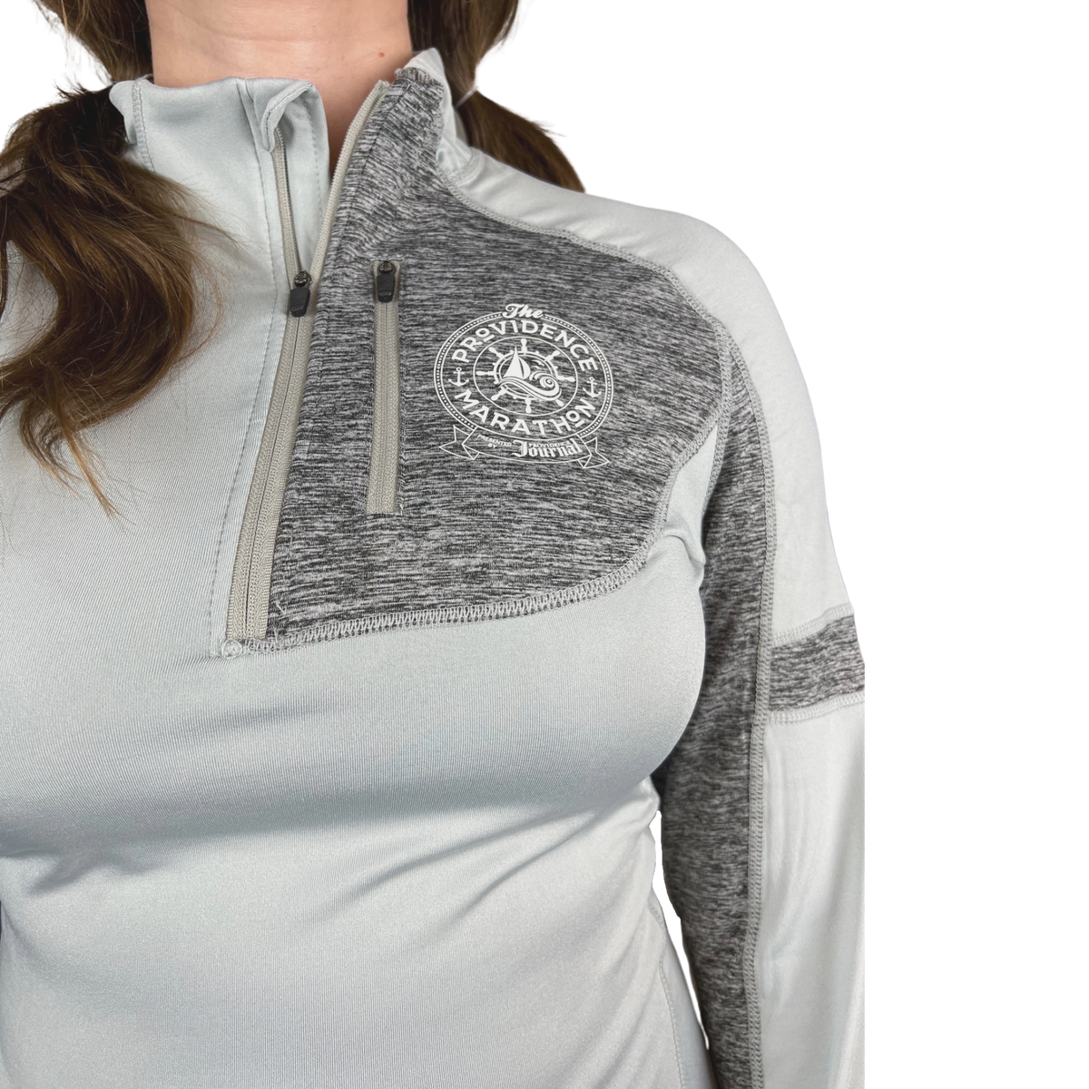 Women's Providence Marathon Gray 1/4 Zip Ventures Endurance Online Store