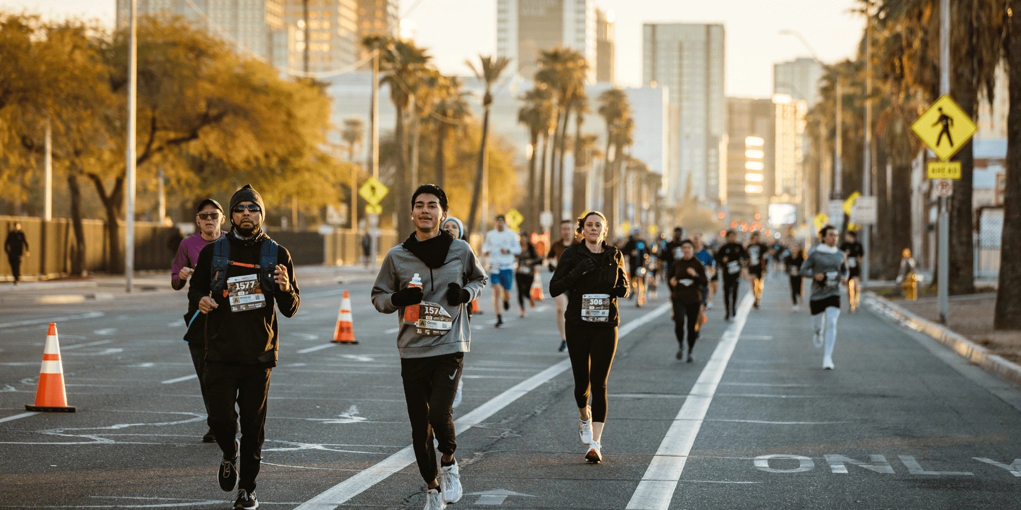 Runners at Hot Chocolate Run in San Diego