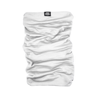 White neck gaiter with a Hot Chocolate Run label