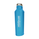 Blue water bottle with 'Hot Chocolate Run' text