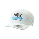 White cap with 'Hot Chocolate Run' text