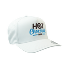 White cap with 'Hot Chocolate Run' text