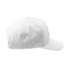 White cap with perforated design
