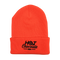 Orange beanie with 'Hot Chocolate Run' logo