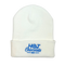 White beanie with 'Hot Chocolate Run' logo