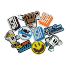 Collection of colorful chocolate-themed bib MeSNAPS