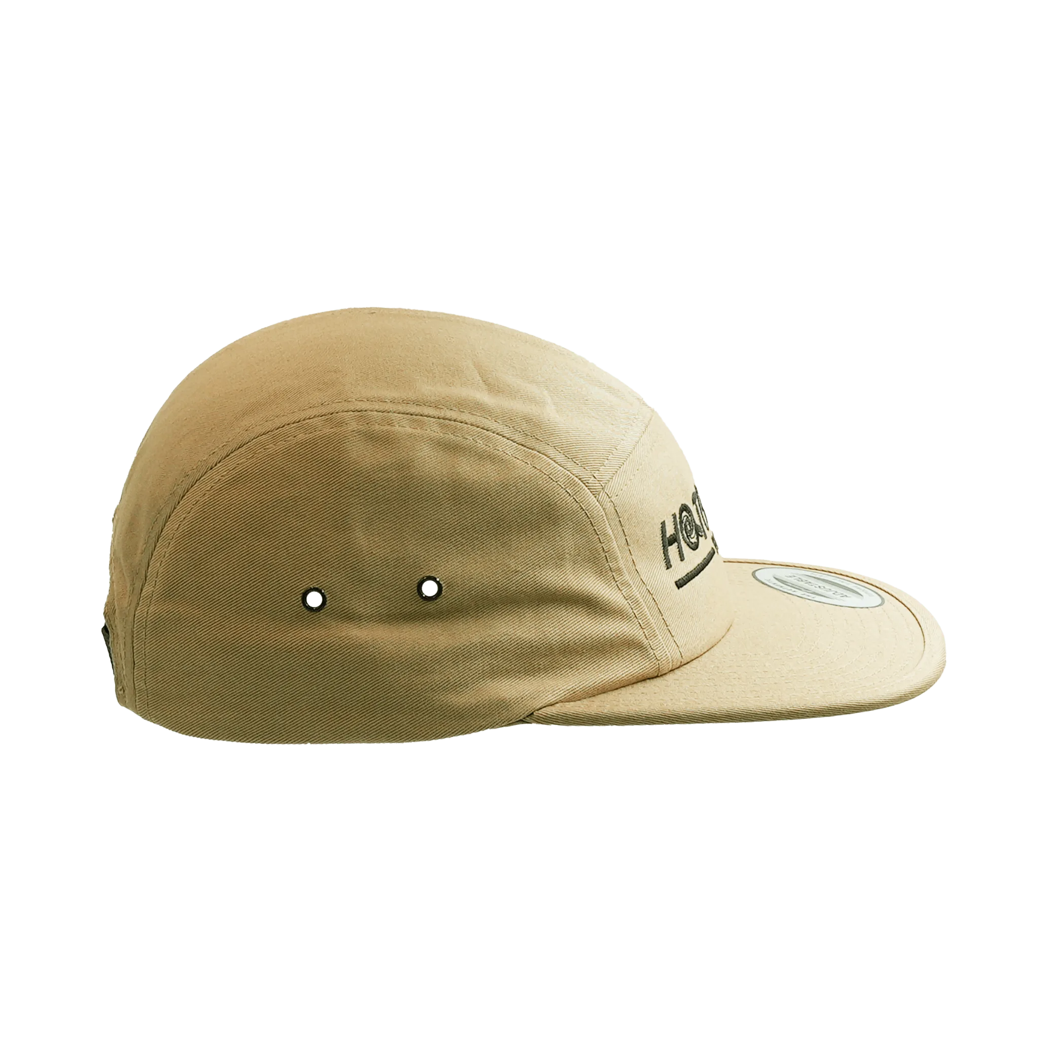 Beige cap with 'Hot Chocolate Run' logo