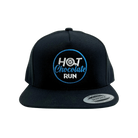 Black Snapback cap with Hot Chocolate Run logo