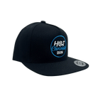 Black Snapback cap with Hot Chocolate Run logo
