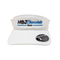 White visor with 'Hot Chocolate Run' text logo