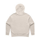 Back of beige hoodie