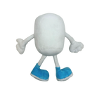 Back of Hot Chocolate Run Marshmallow plush toy 