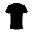 Black t-shirt with Hot Chocolate Run logo in center chest 