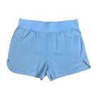 Light blue women's athletic running shorts 