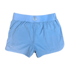Light blue women's athletic running shorts