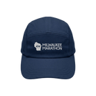 Navy blue cap with Milwaukee Marathon white logo