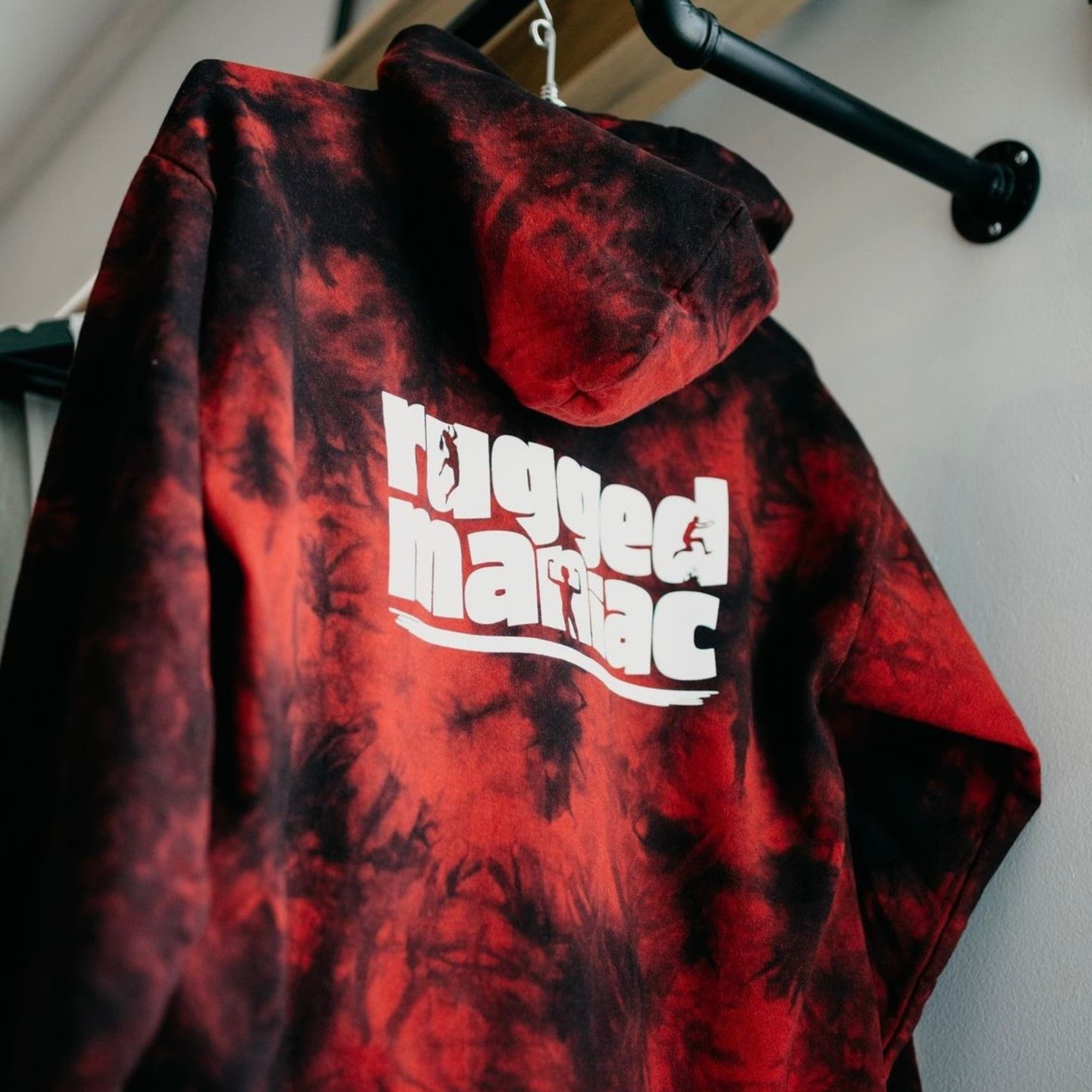 Red tie dye hollister hot sale hoodie