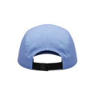 Blue lavender running cap with a black strap on back