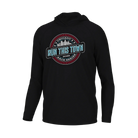 Black hoodie with 'Run This Town' graphic