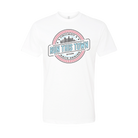 White t-shirt with 'Run This Town' graphic