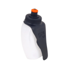 White and black SPI sports bottle with orange cap