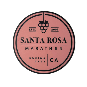 Santa Rosa Marathon Vinyl Decal Round