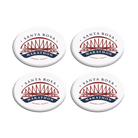 Four Santa Rosa Marathon logo fasteners