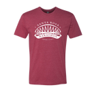 Red t-shirt with white Santa Rosa Marathon graphic