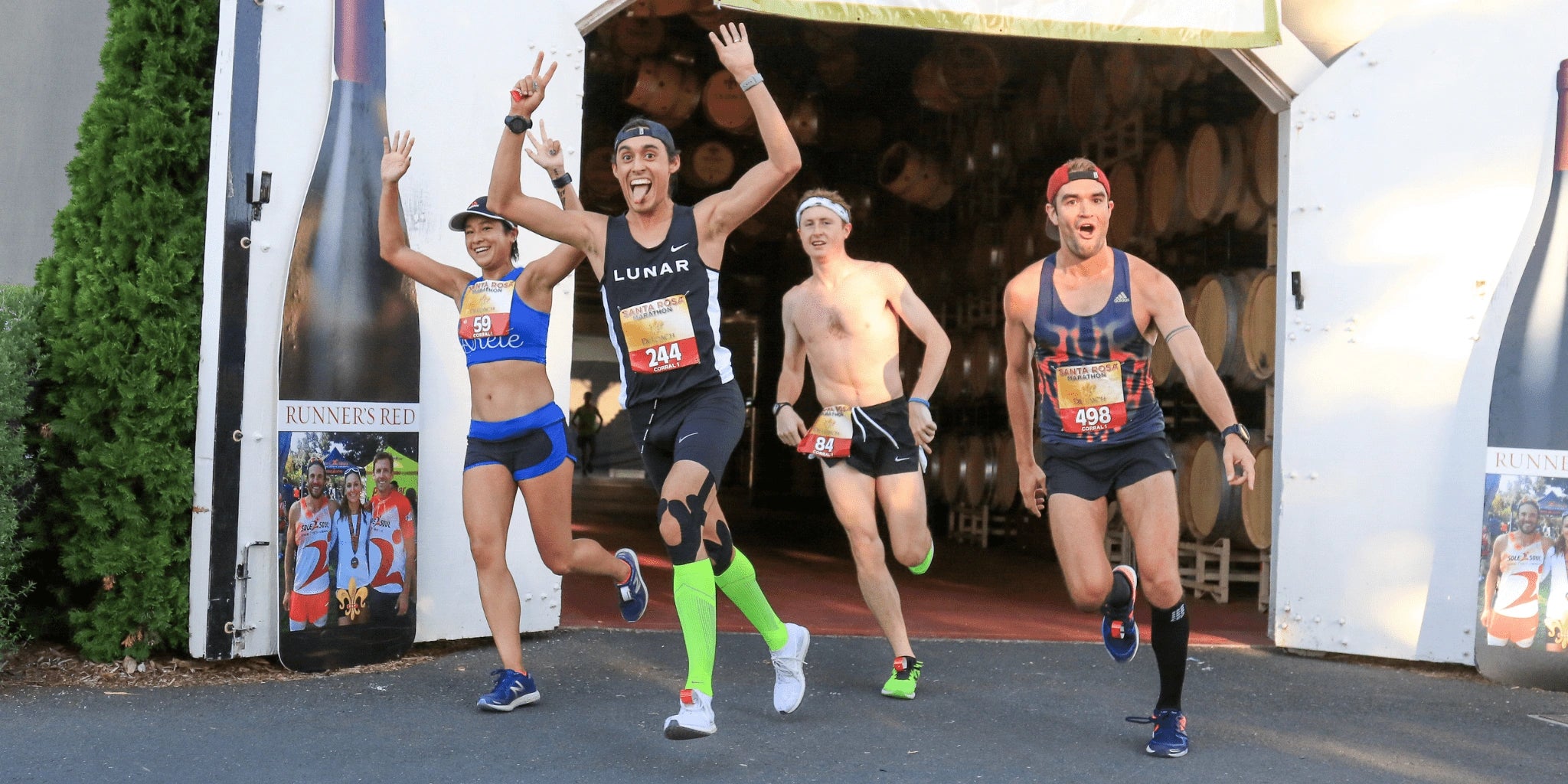 Runners at Santa Rosa Marathon