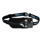 Black waist bag with phone holder and 'Hot Chocolate Run' branded strap