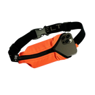 Orange waist bag with a phone case attached