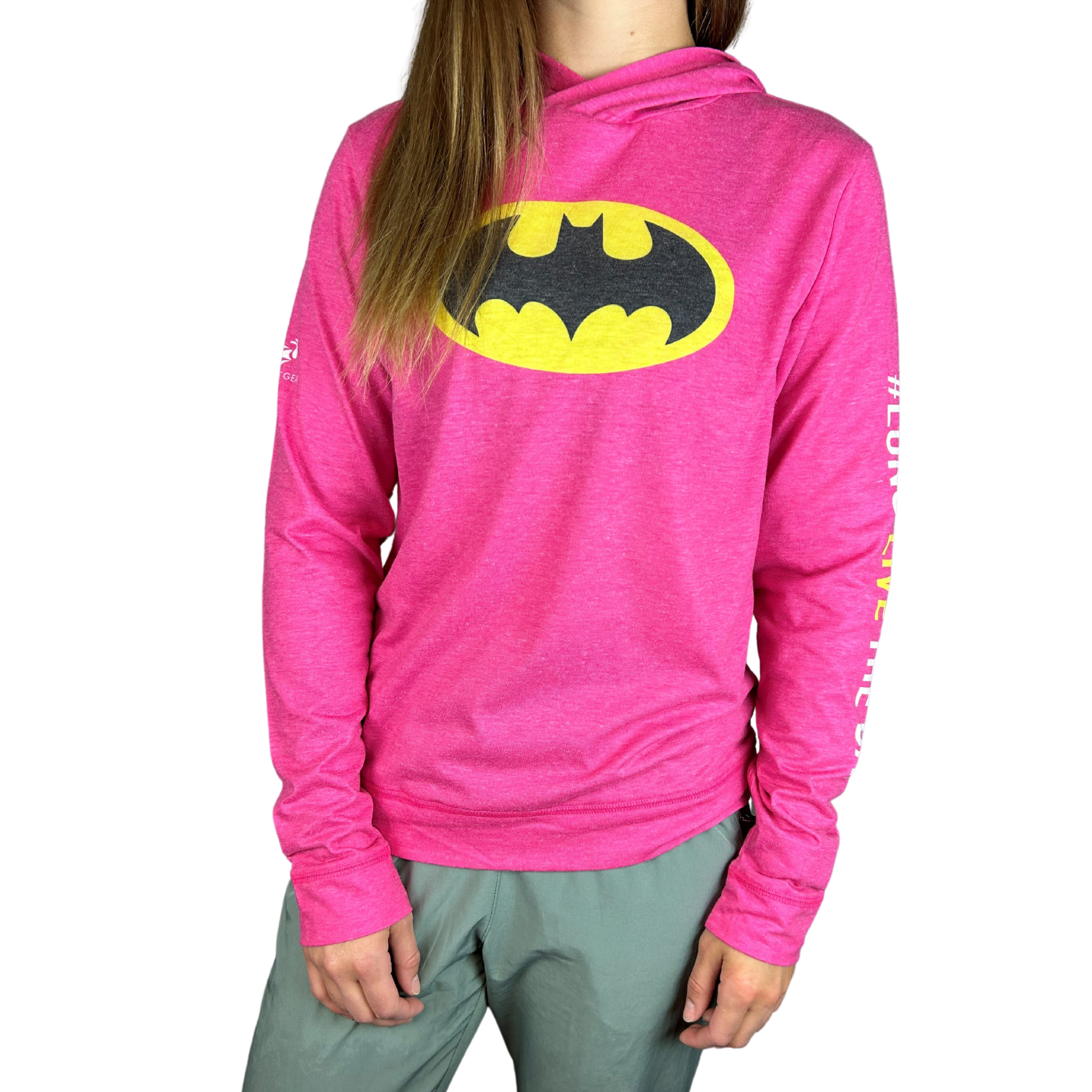 Women's Batman Lightweight Pink Hoodie