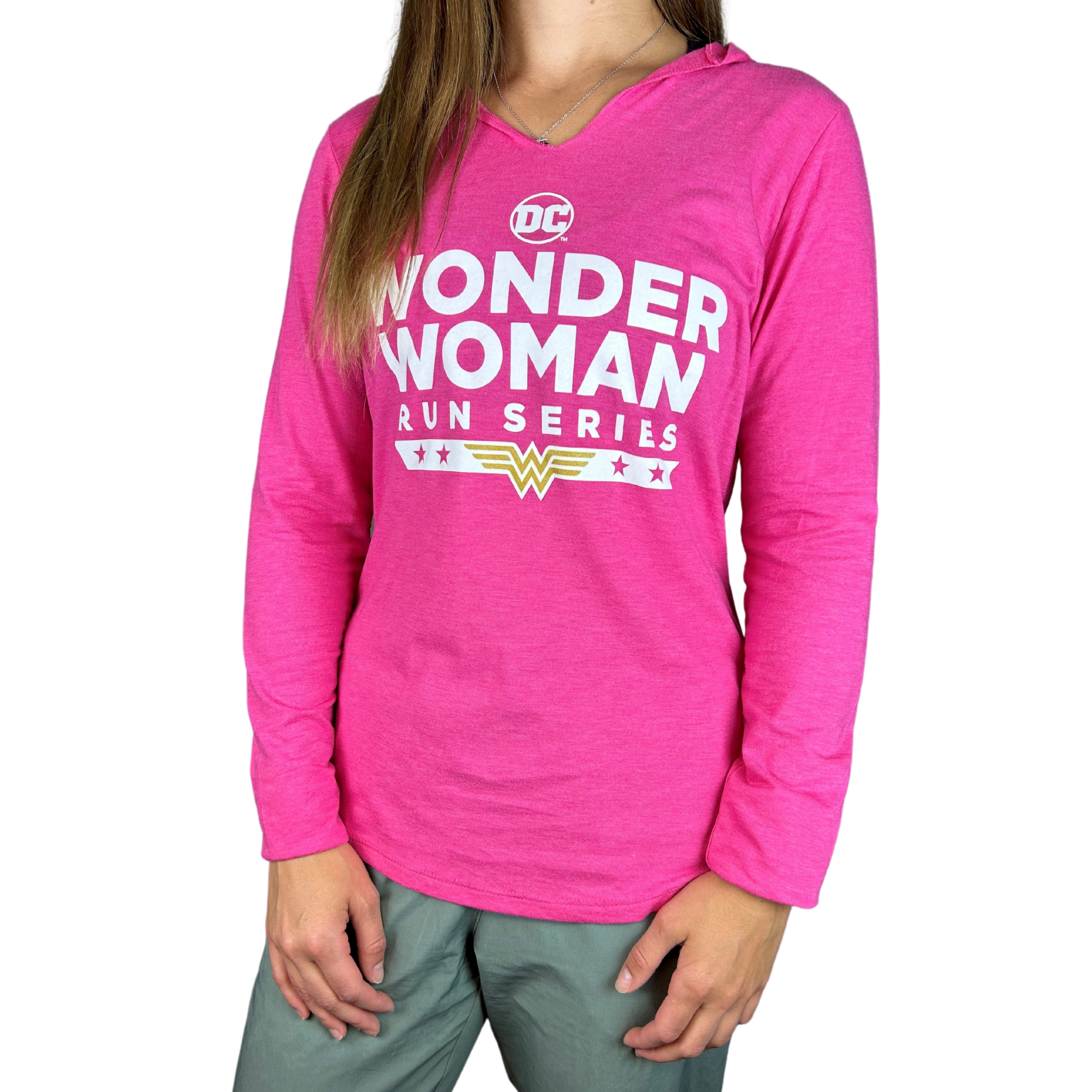 Women's Wonder Woman Lightweight V-Neck Hoodie