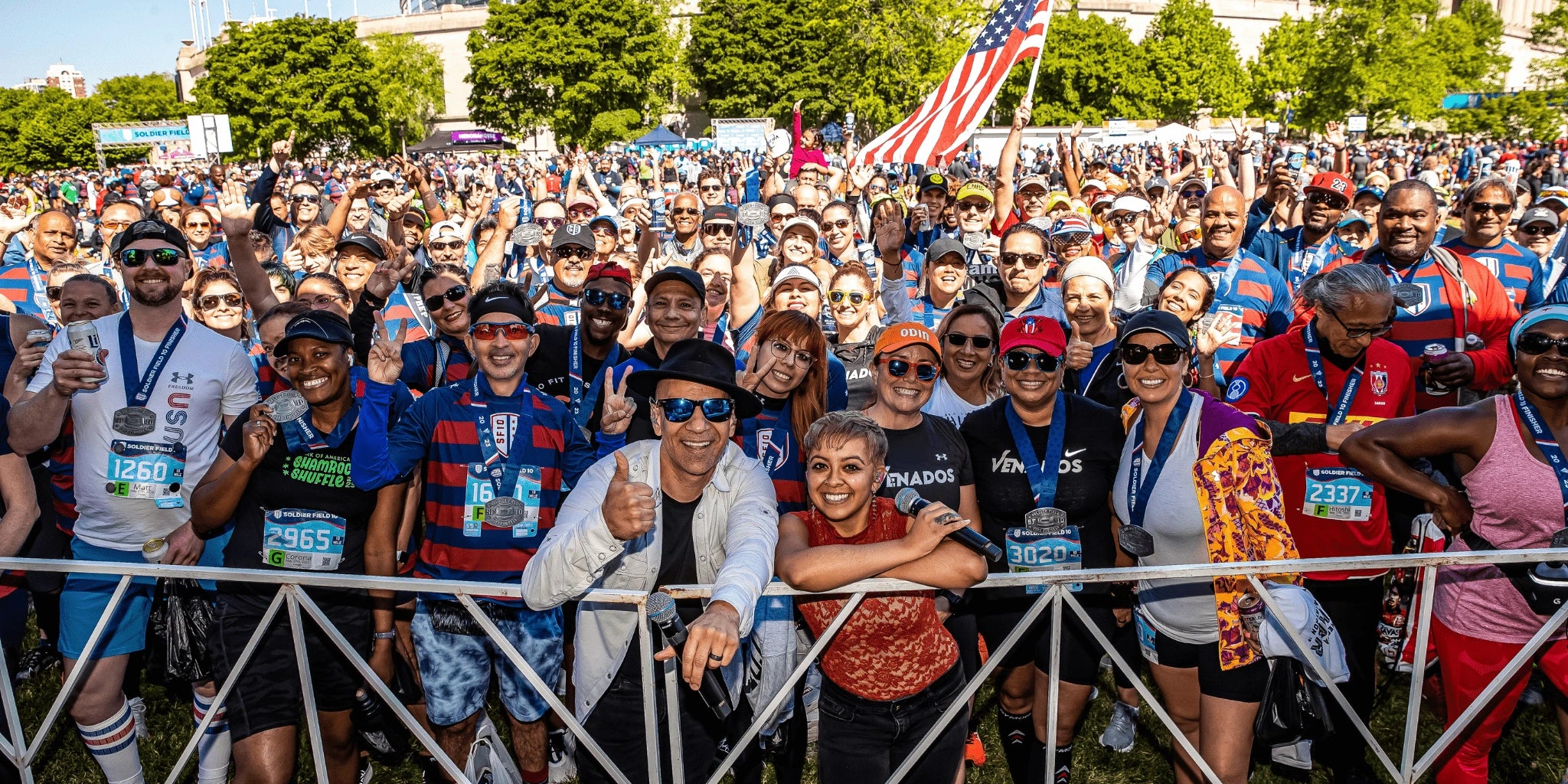 Large crowd of people at Soldier Field 10