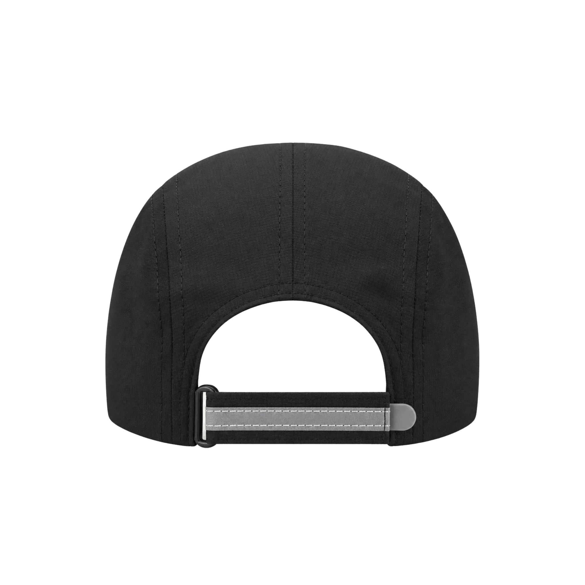 Black cap with a reflective strip 