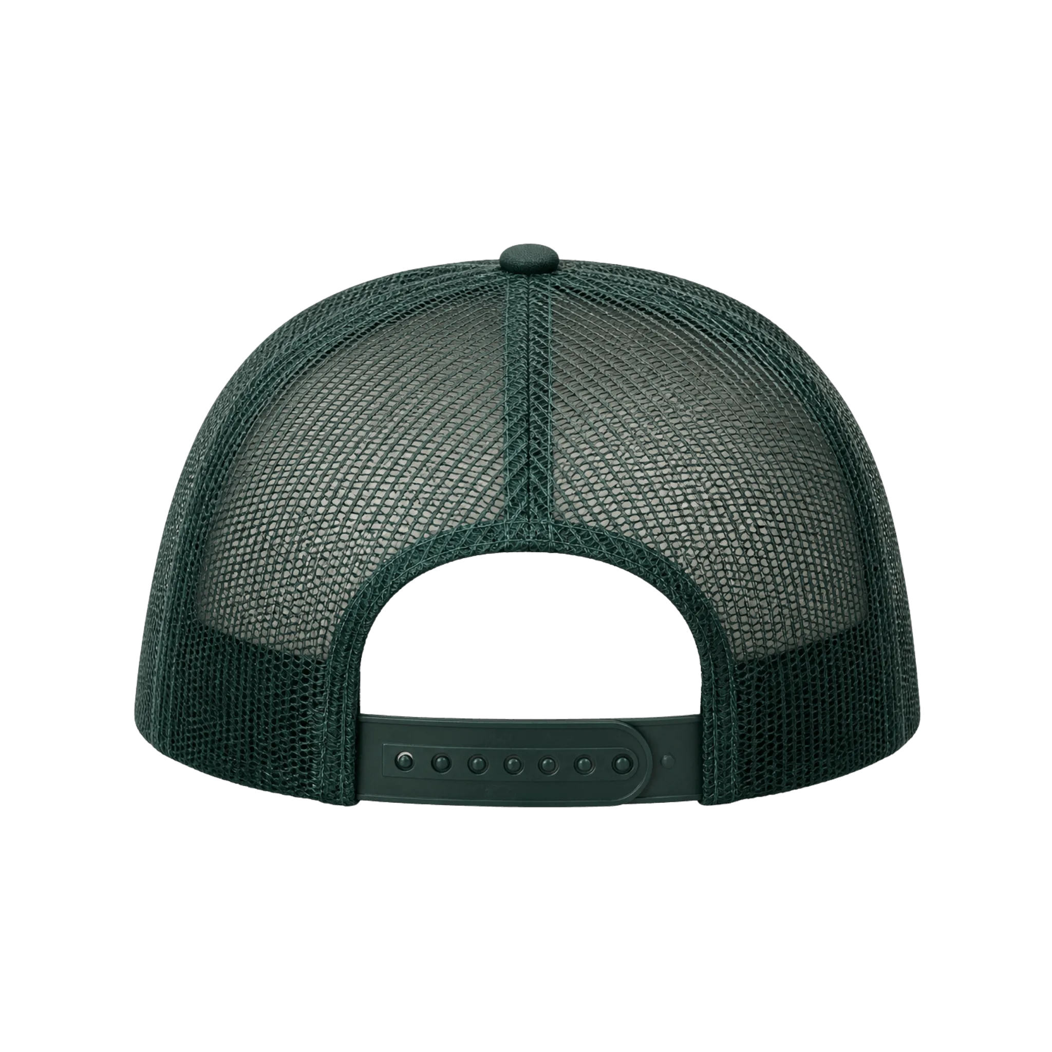 Green mesh cap with a black brim