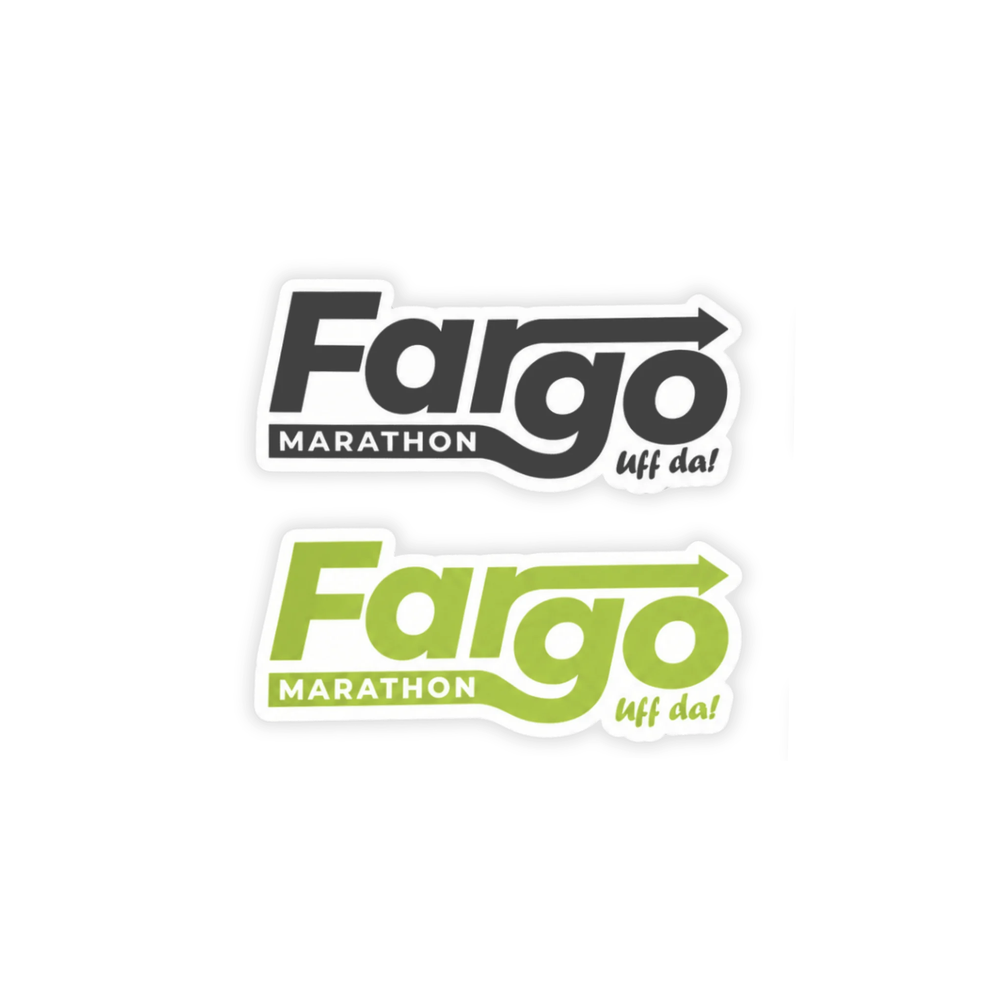 Two 'Fargo Marathon' logos 