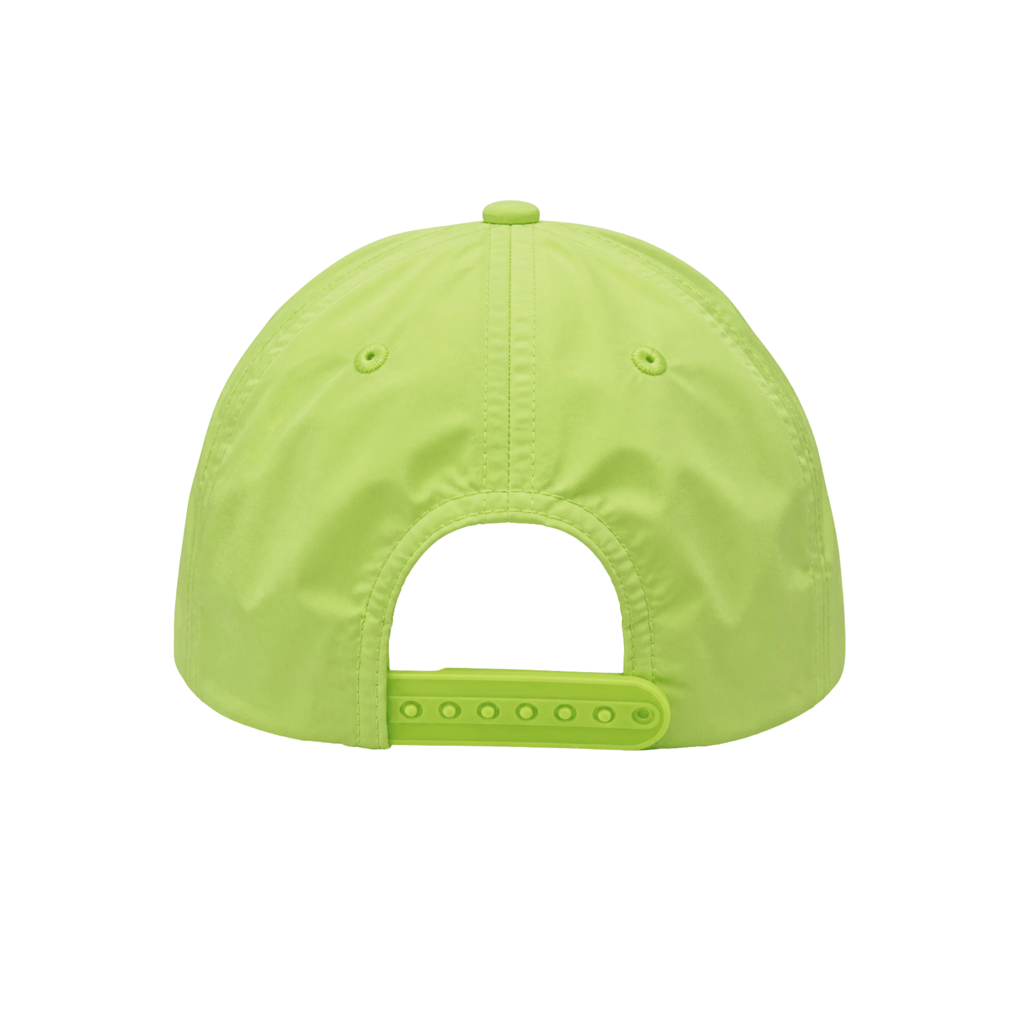 Green cap with plastic snapback closure