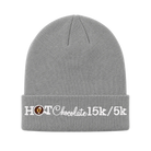 Gray beanie with 'Hot Chocolate 15k/5k' text